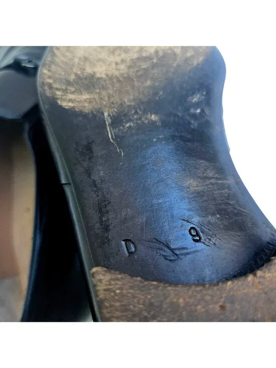 Star Artioli Vintage Handmade Italy Black Leather Horsebit Mens Loafers 9D - Picture 14 of 15